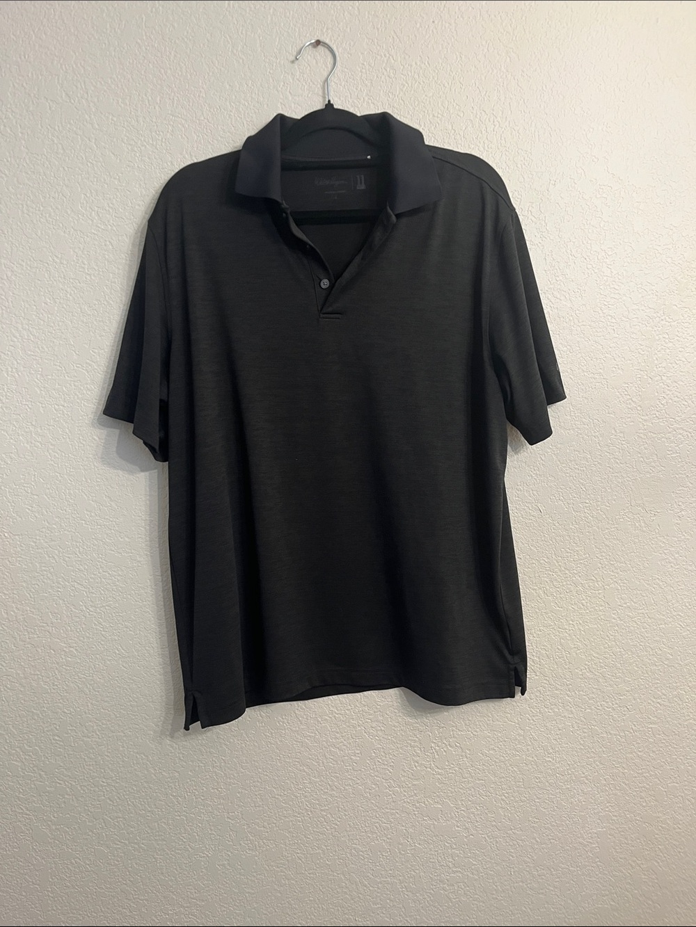 Walter Hagen Black Short-Sleeve Polo